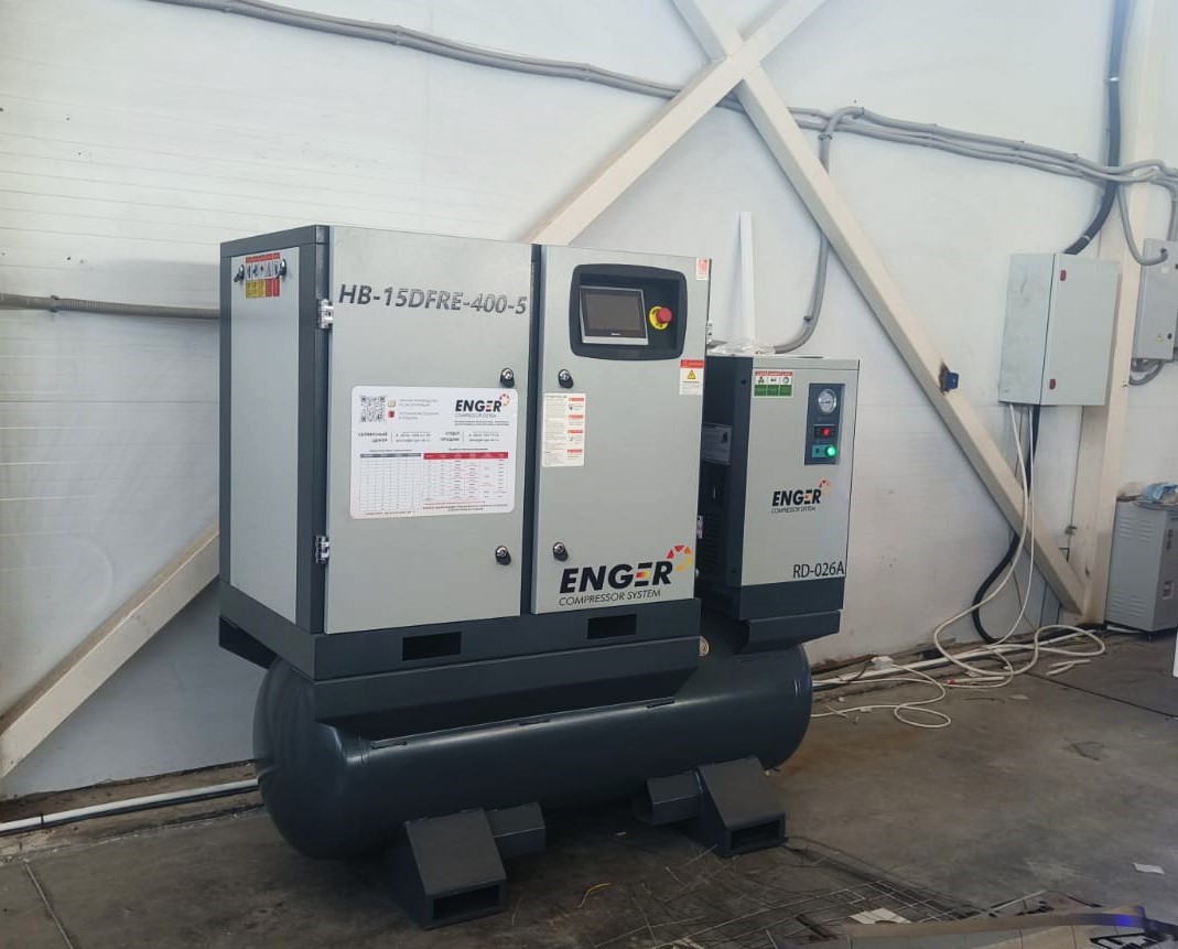 Винтовой компрессор Enger HB-15DFRE-400-5 16 для ИП Рыбасов Д.А 