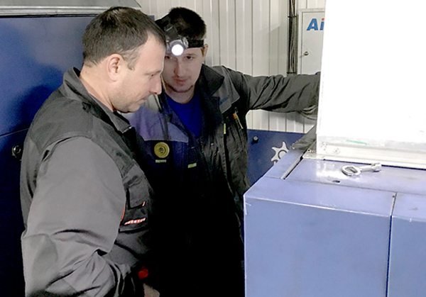 Монтаж воздушного компрессора