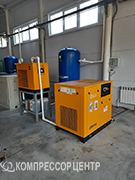 Винтовой компрессор "Berg" ВК-22/10 Р, рефрижераторный осушитель "BERG" ОВ-22 и вертикальный "Remeza" РВ 900.10.11