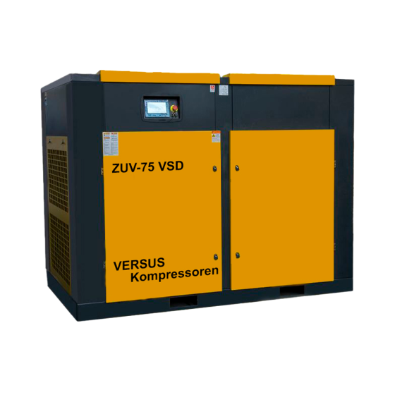 Винтовой компрессор ZUV – 75 VSD 10 бар прямой привод IP 54 F
