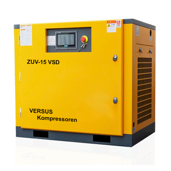 Винтовой компрессор ZUV – 15 VSD 10 бар прямой привод IP 54 D