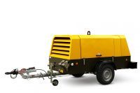 Винтовой компрессор Atmos PDH 76-12 (на шасси, рег. высота, с тормозами)