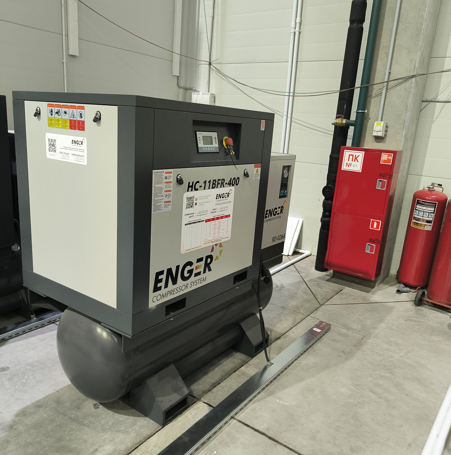 Винтовой компрессор Enger HC-11BFR-400 10 для  ООО «ЮРАЛ»