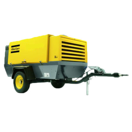 Компрессор винтовой "ATLAS COPCO" XAHS146 Dd (на шасси)